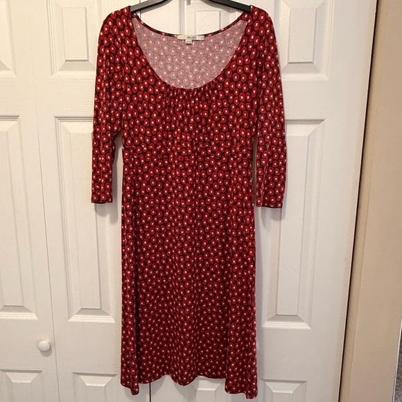 Boden Dresses & Skirts - Boden Mini Dress Red and Black Size 10